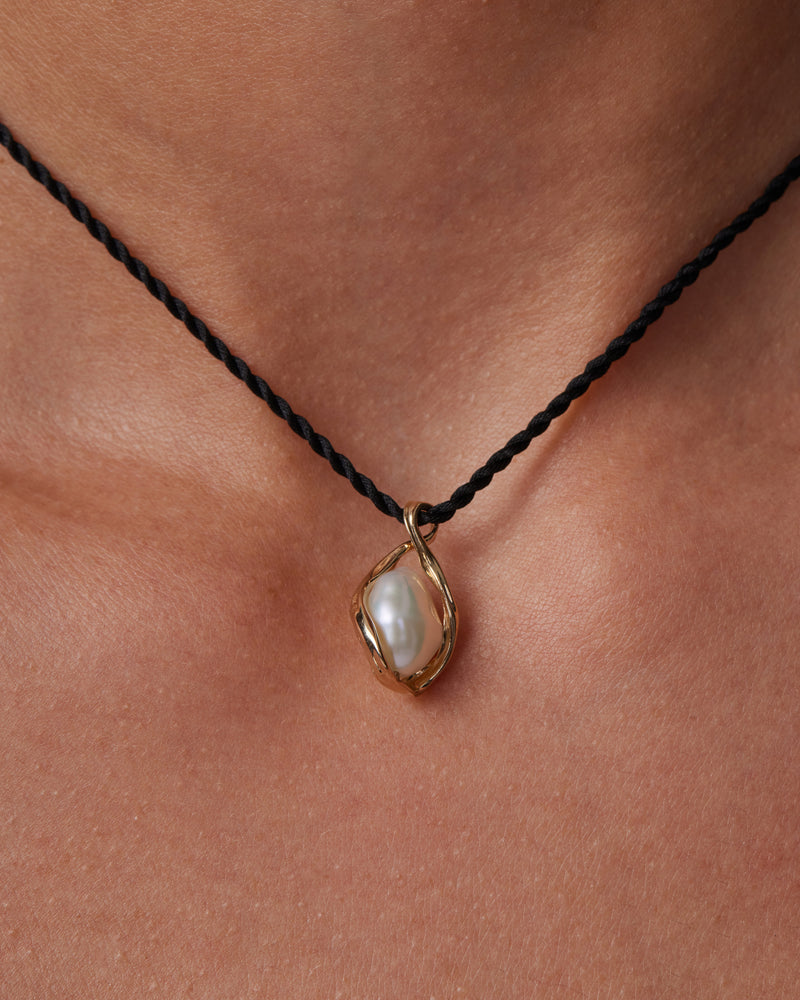 Pearl Silk Necklace by Sarah & Sebastian