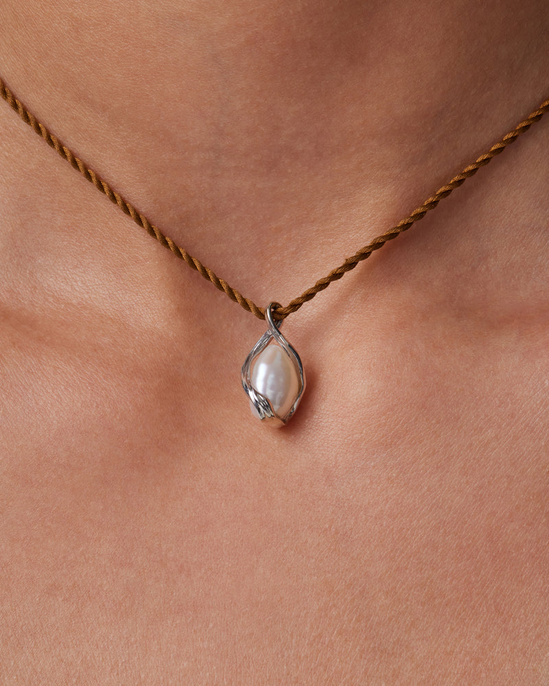 Pearl Silk Necklace by Sarah & Sebastian