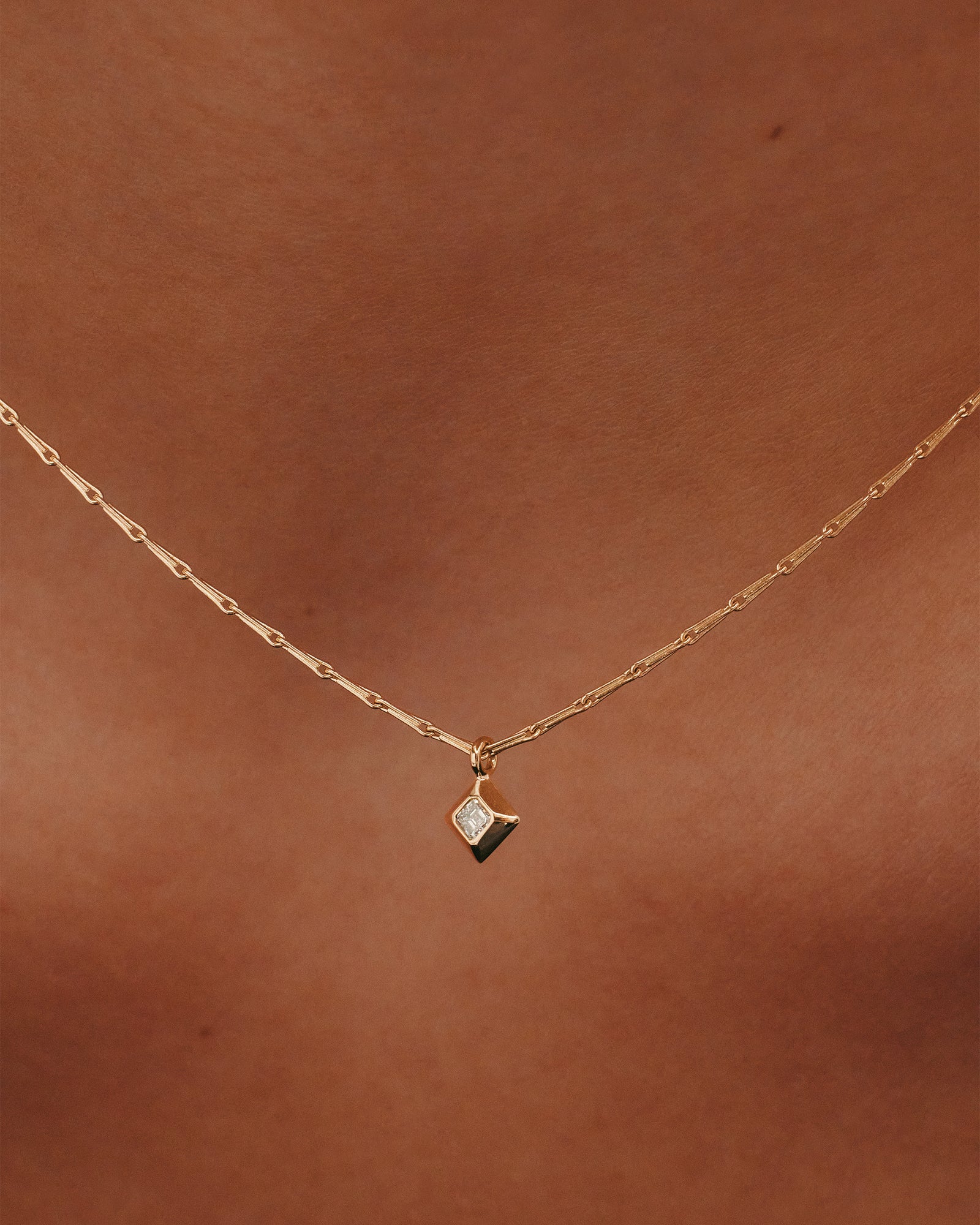 Rhythm Diamond Necklace | Solid 18k Yellow Gold | Sarah