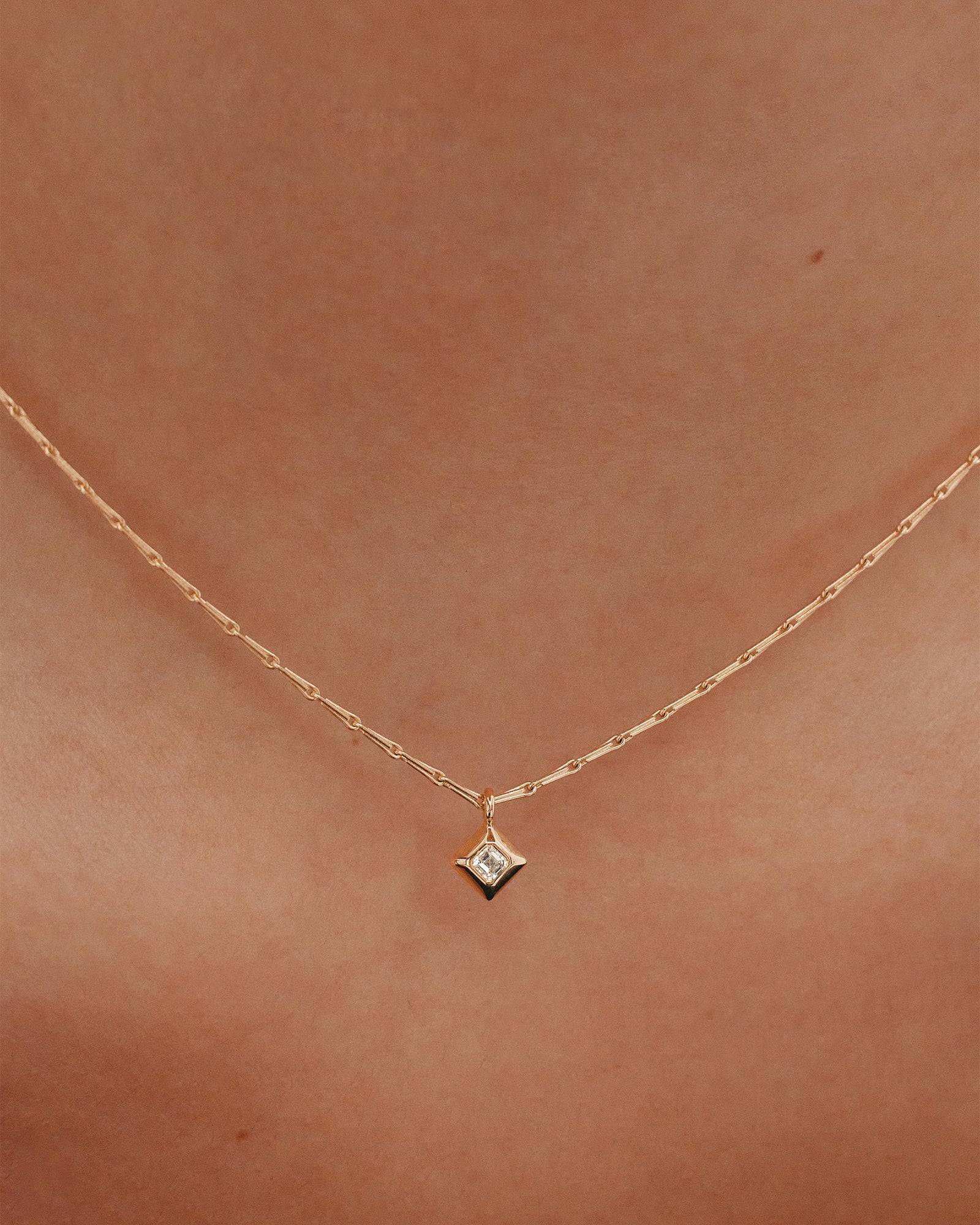 Rhythm Diamond Necklace | Solid 18k Yellow Gold | Sarah