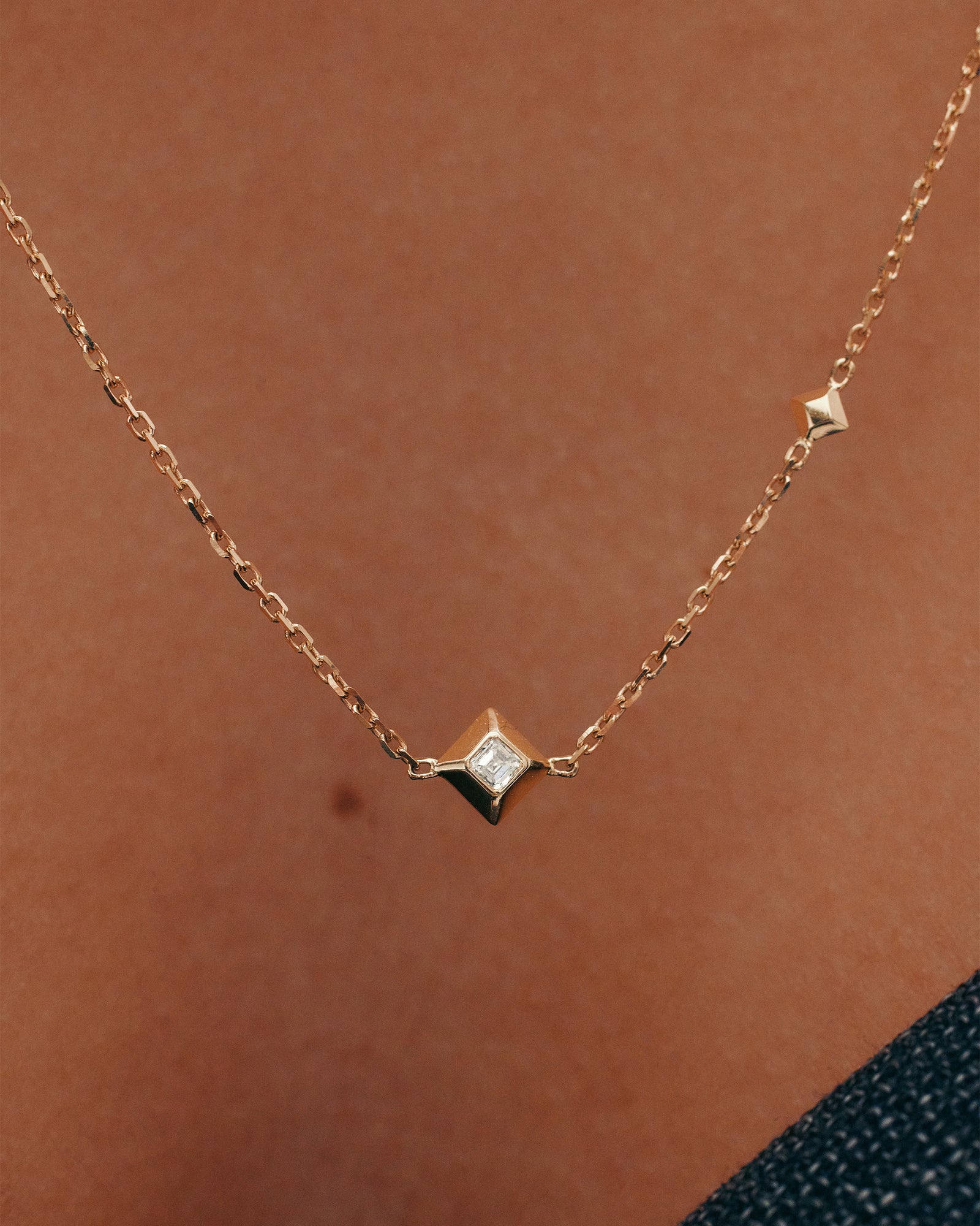Zenith Station Necklace | Solid 18k Yellow Gold | Sarah