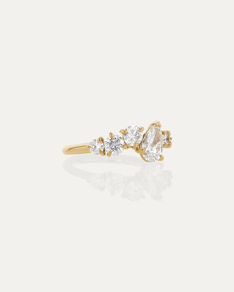 Multi Based Ring Multi Diamond Engagement Ring | Yellow Gold | SARAH & SEBASTIAN
