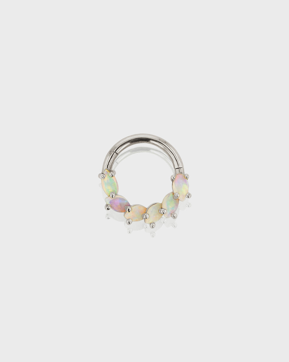 Opal Overlay Daith Hoop by Sarah & Sebastian