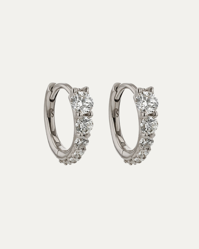 Ouroboros Diamond Hoop