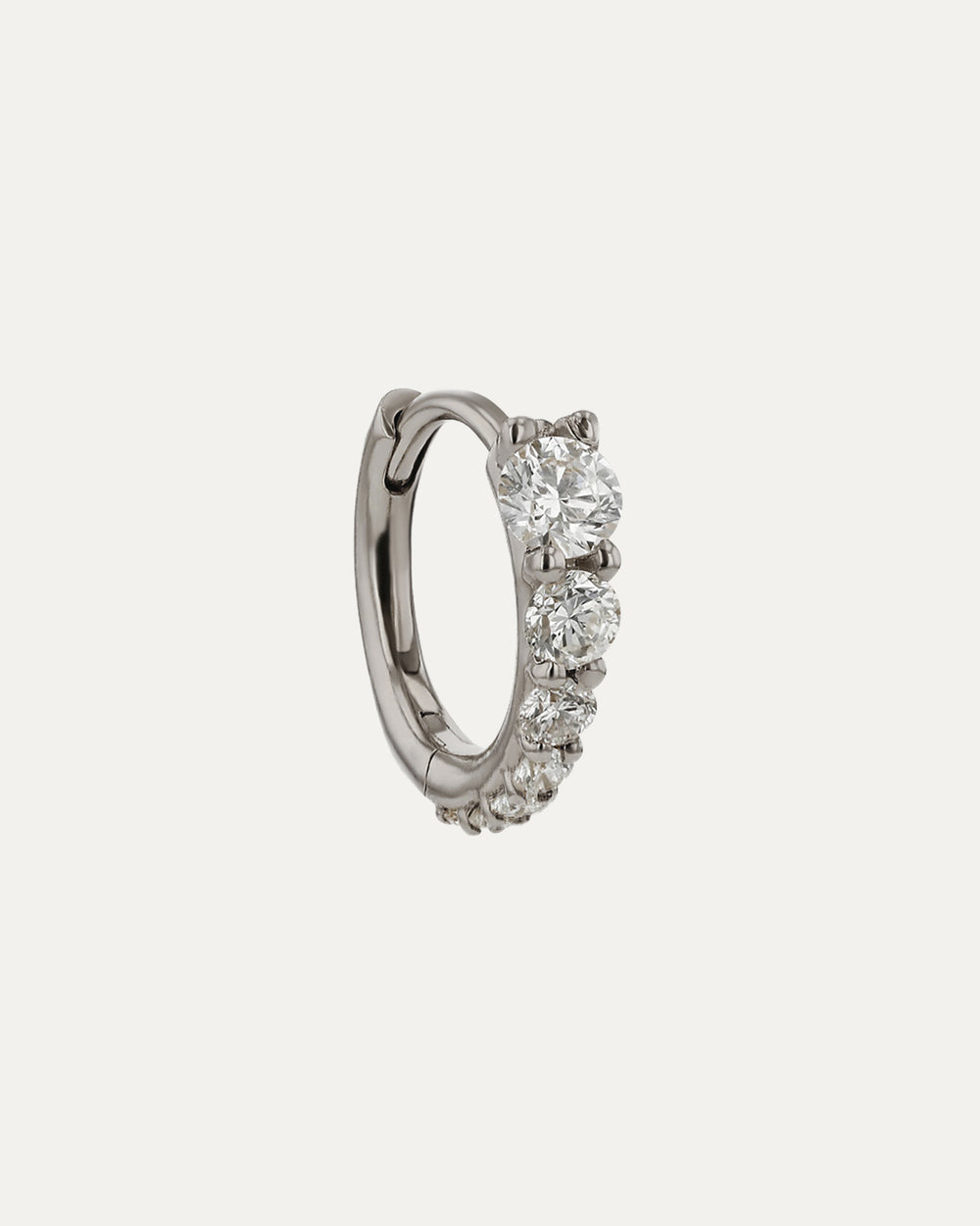 Ouroboros Diamond Hoops