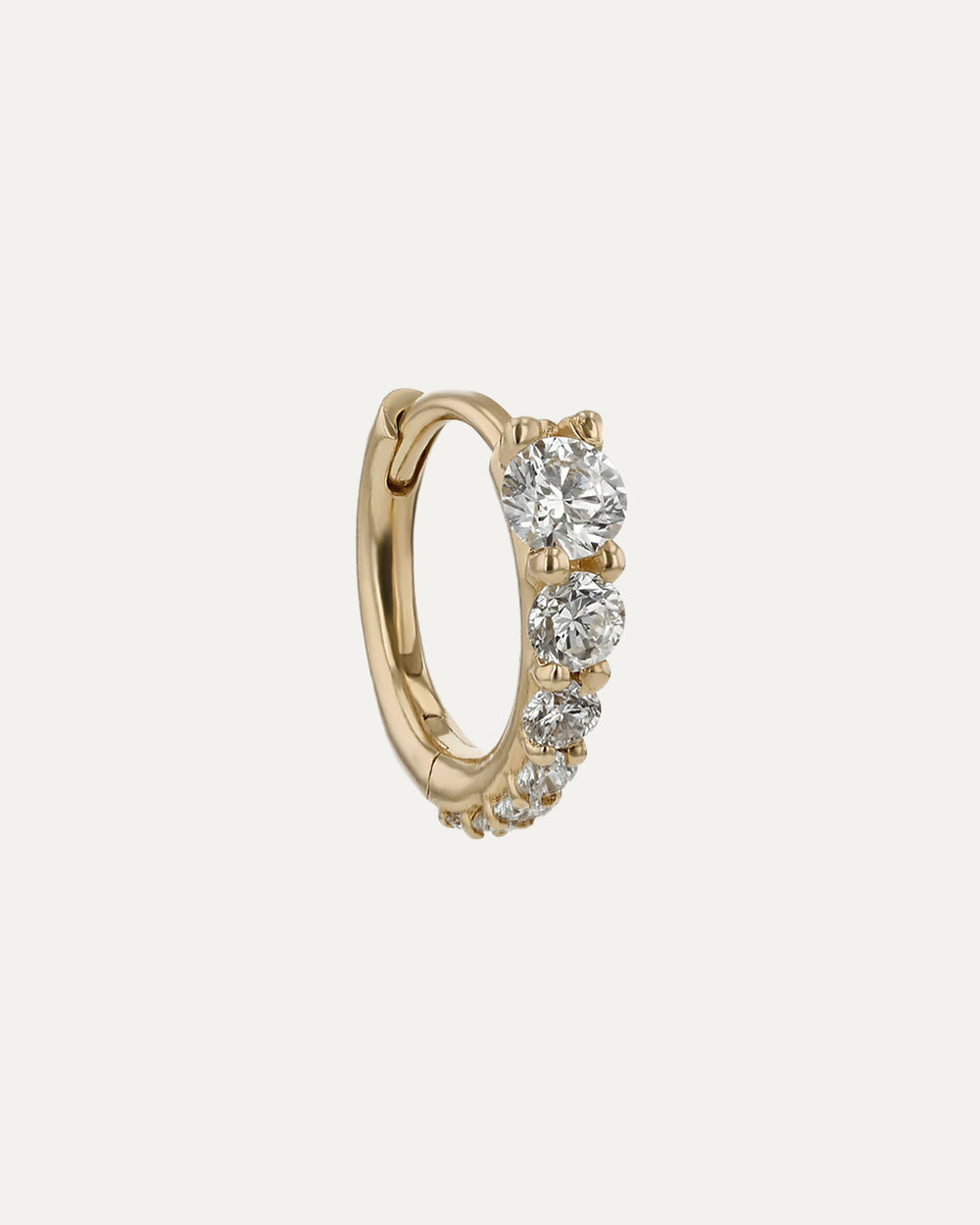 Ouroboros Diamond Hoops