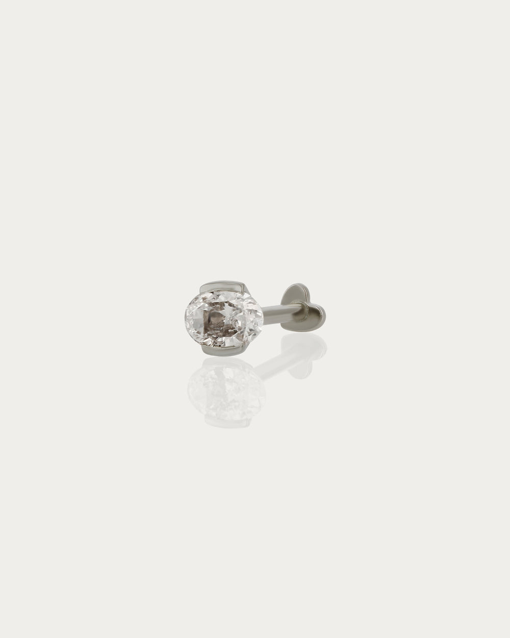 Oval Suspense Cartilage Earring