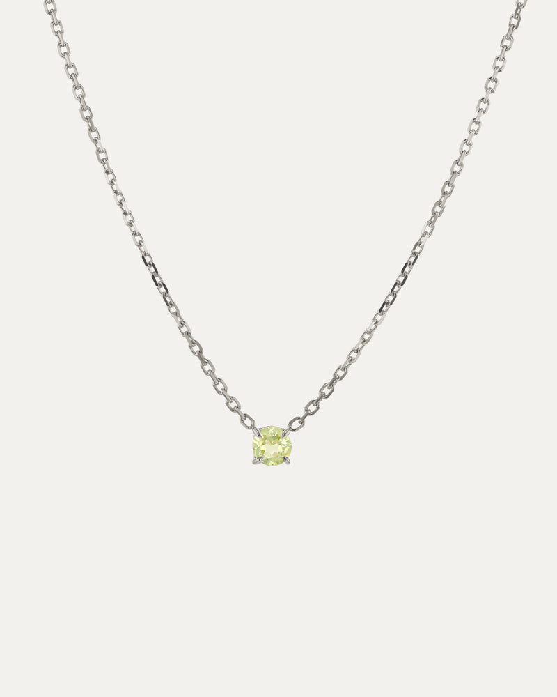 The Peridot Birthstone Necklace – SARAH SEBASTIAN