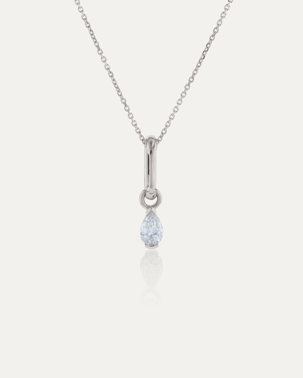 Petite Diamond Carabiner Necklace