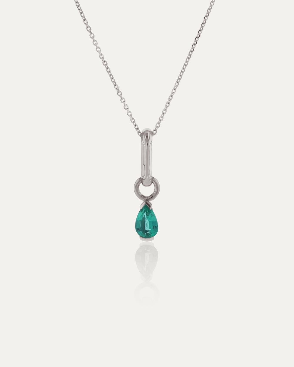 Petite Emerald Carabiner & Necklace