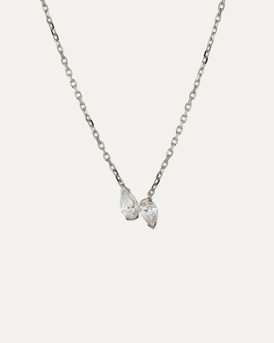 Petite Pear Toi Et Moi Necklace