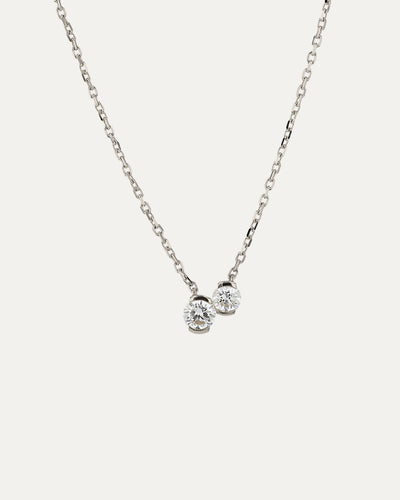 Petite Round Toi Et Moi Necklace