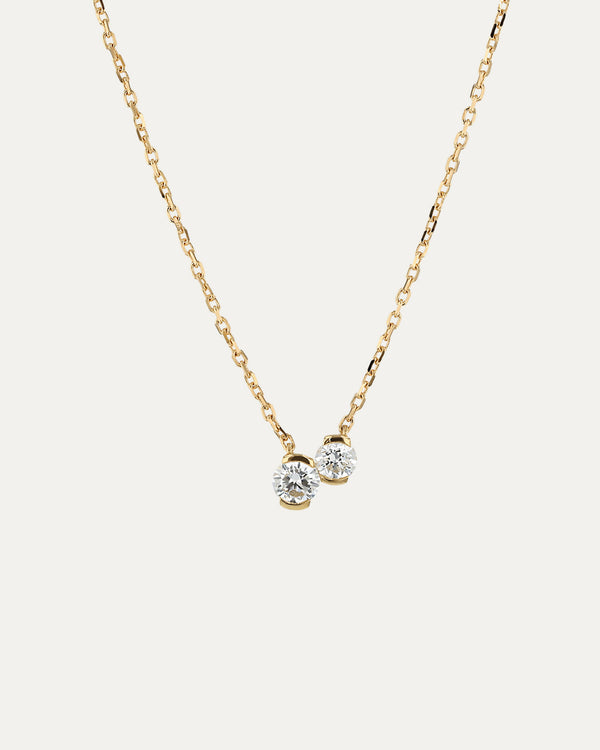 Petite Round Toi Et Moi Necklace