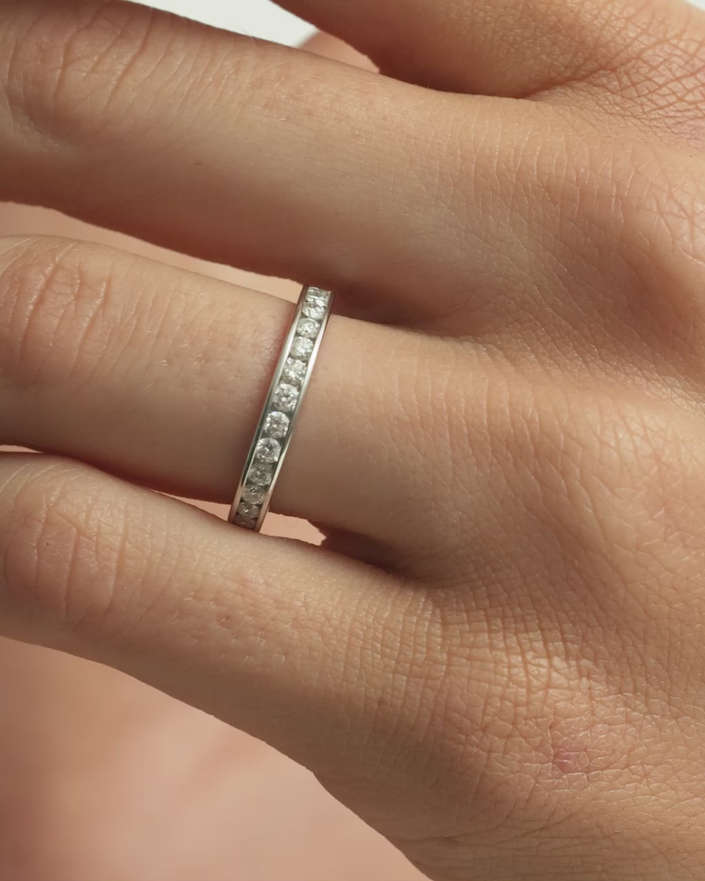 Diamond Channel Ring by Sarah & Sebastian