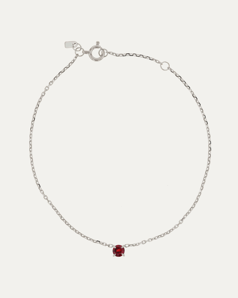 The Ruby Birthstone Bracelet