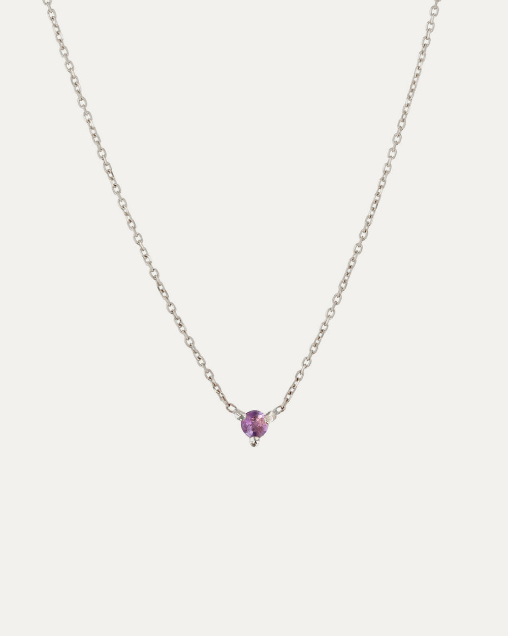 The Petite Amethyst Birthstone Necklace