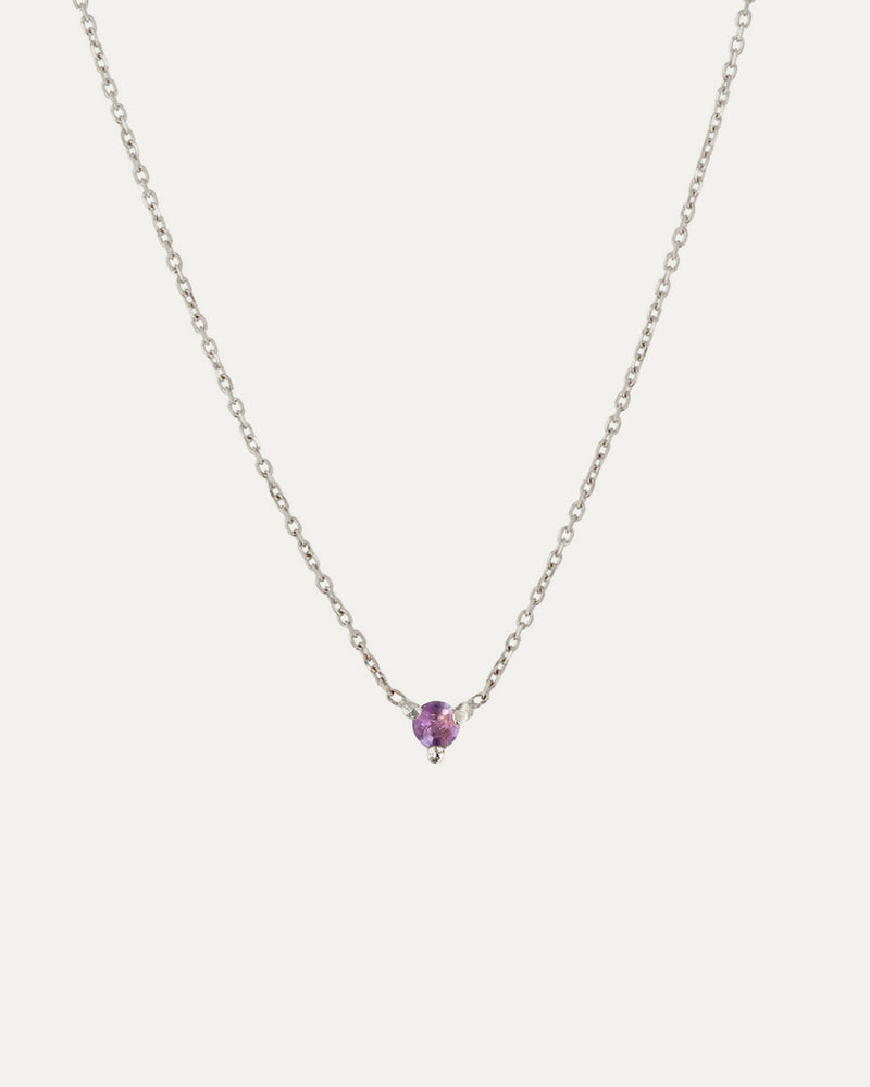 The Petite Amethyst Birthstone Necklace