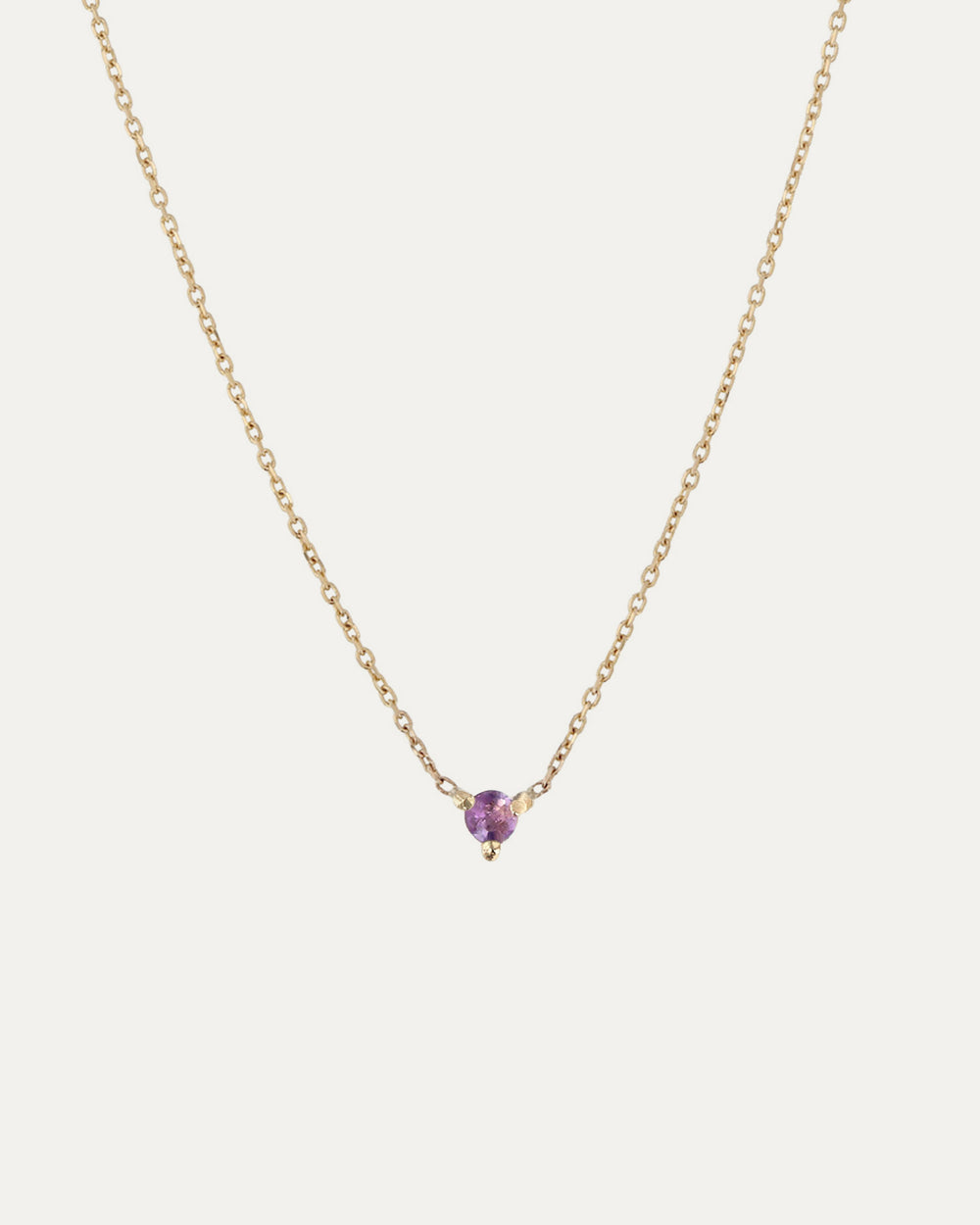 The Petite Amethyst Birthstone Necklace