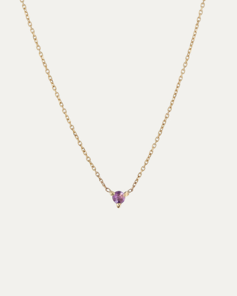 The Petite Amethyst Birthstone Necklace