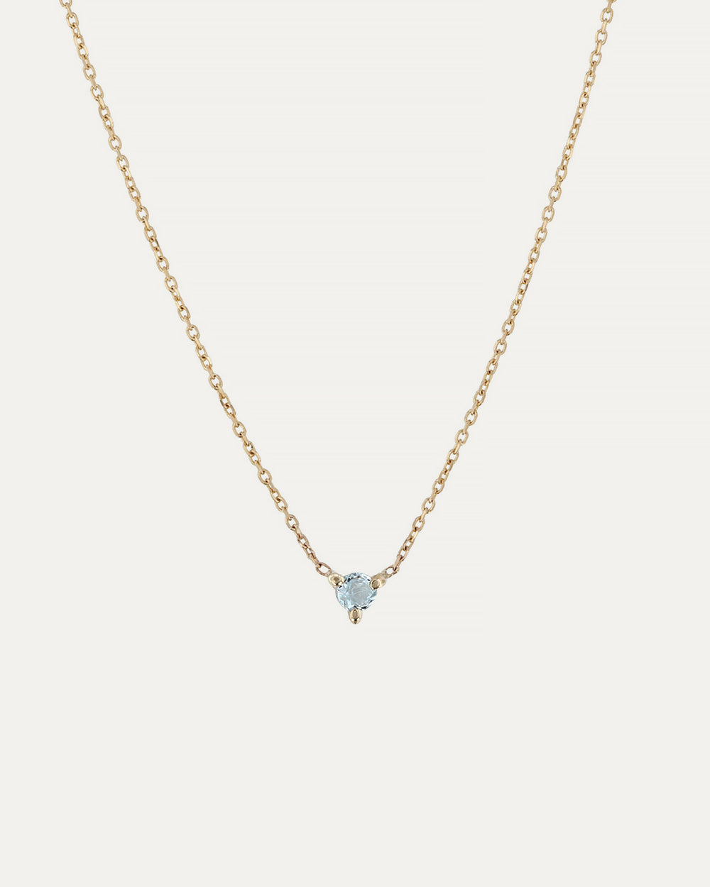 The Petite Aquamarine Birthstone Necklace