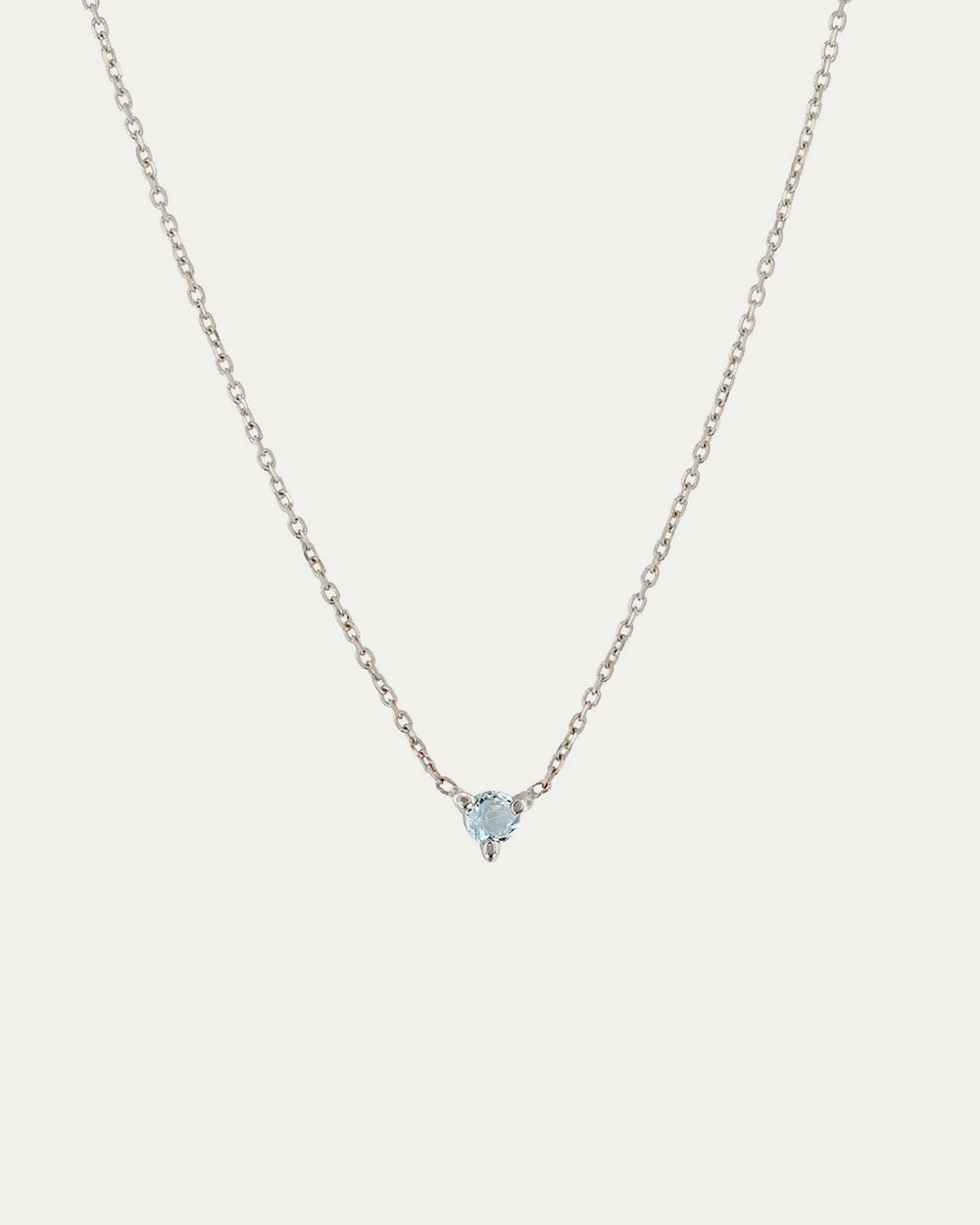 The Petite Aquamarine Birthstone Necklace