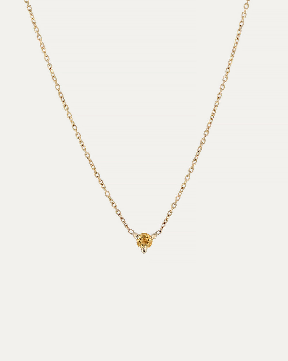 The Petite Citrine Birthstone Necklace