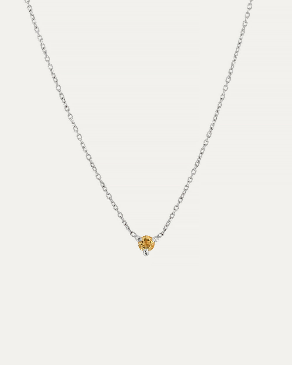 The Petite Citrine Birthstone Necklace