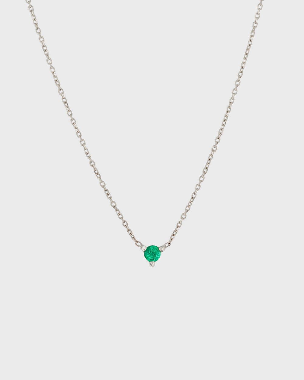 The Petite Emerald Birthstone Necklace by Sarah & Sebastian 