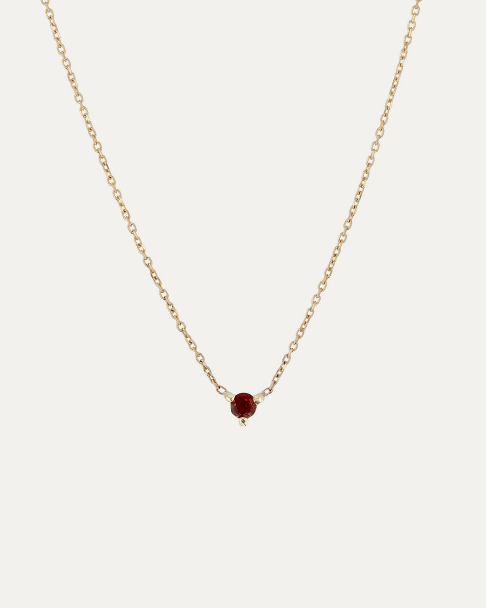 The Petite Garnet Birthstone Necklace