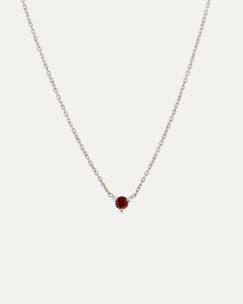 The Petite Garnet Birthstone Necklace