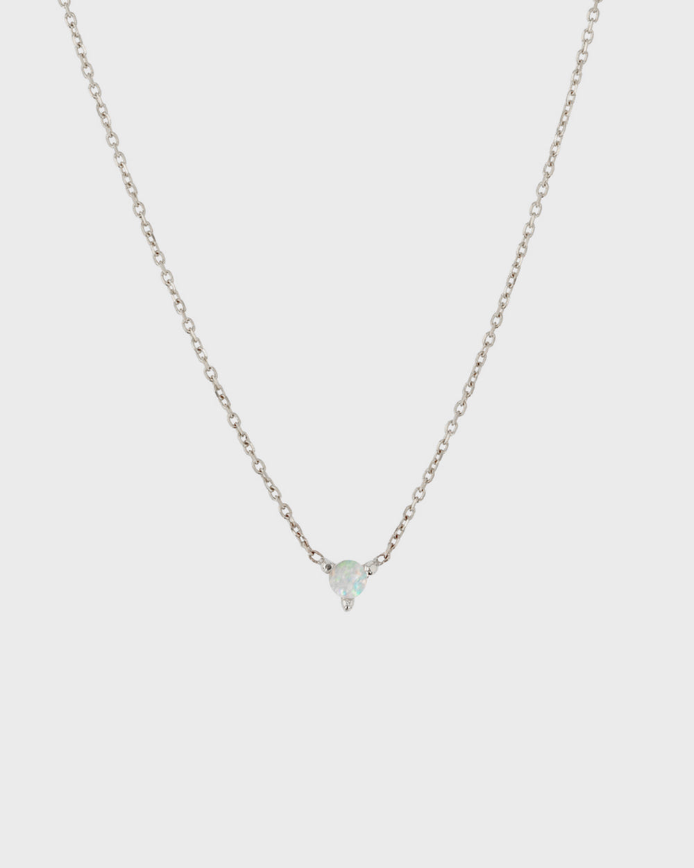 The Petite Opal Birthstone Necklace by Sarah & Sebastian