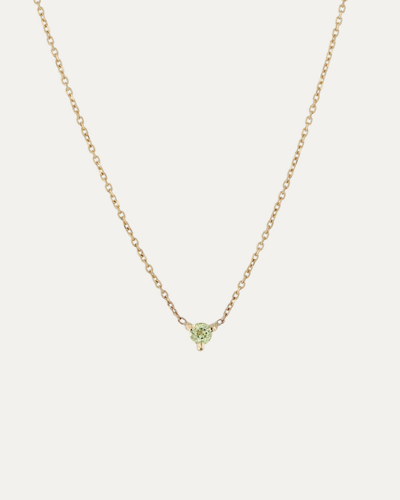 The Petite Peridot Birthstone Necklace