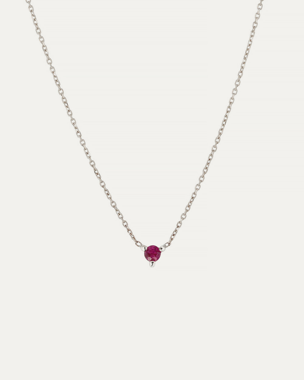 The Petite Ruby Birthstone Necklace