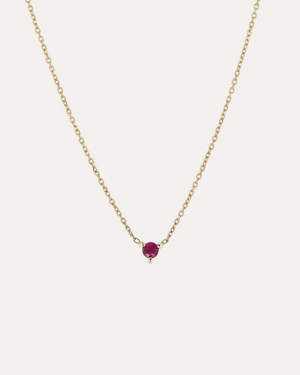 The Petite Ruby Birthstone Necklace