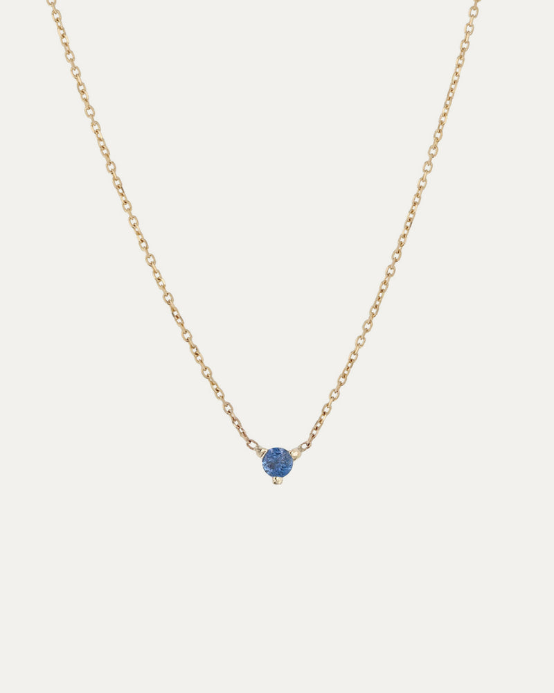 The Petite Sapphire Birthstone Necklace