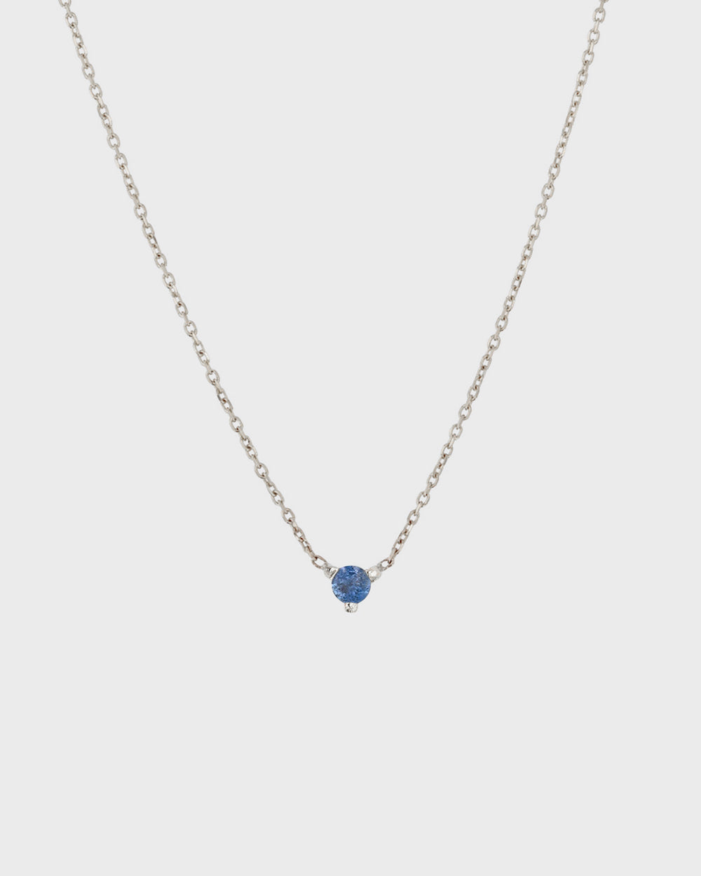 The Petite Sapphire Birthstone Necklace by Sarah & Sebastian