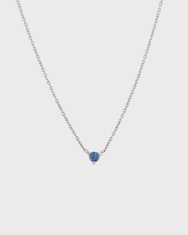 The Petite Sapphire Birthstone Necklace by Sarah & Sebastian