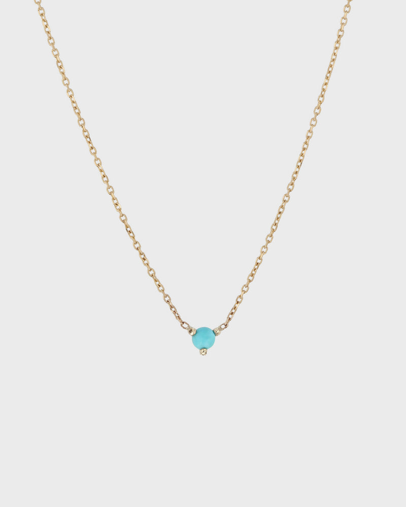 The Petite Turquoise Birthstone Necklace by Sarah & Sebastian