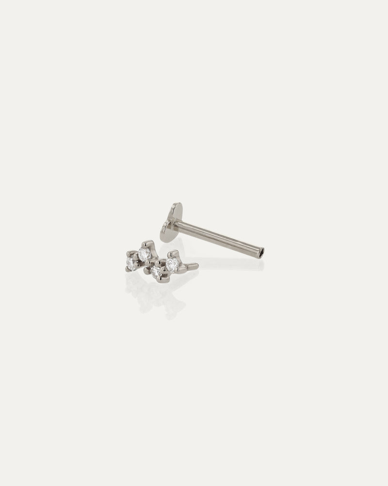 Tiny Cluster Diamond Cartilage Earring