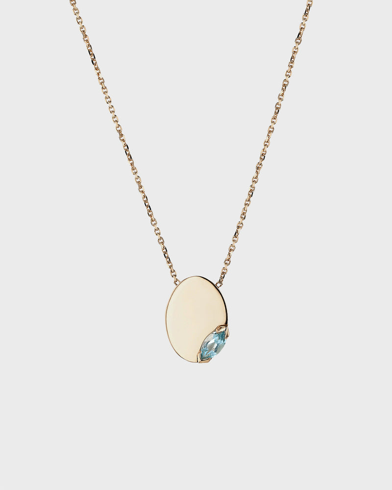 Azure Oval Necklace