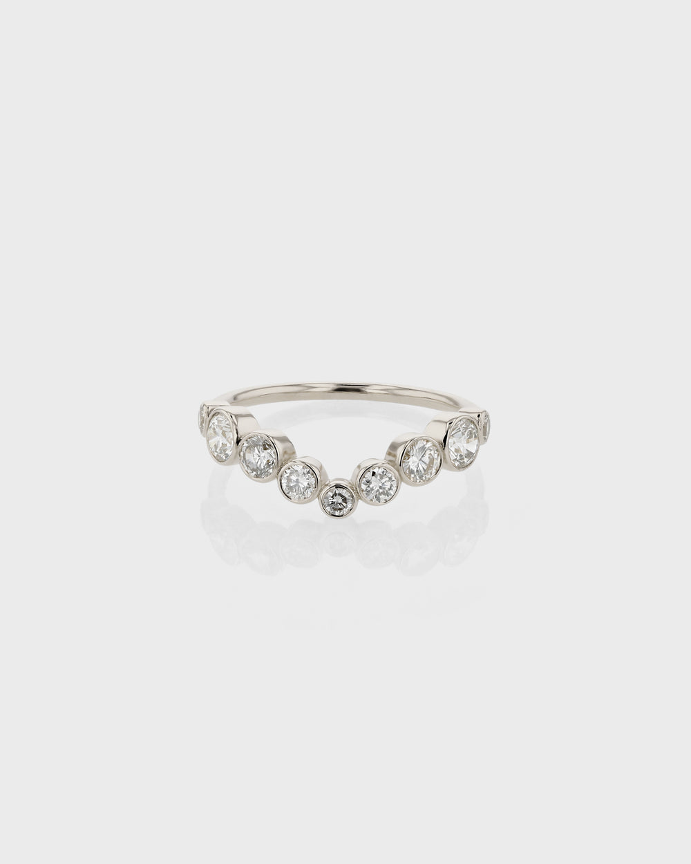 Bezel Diamond Drop Ring Gold | Sarah & Sebastian