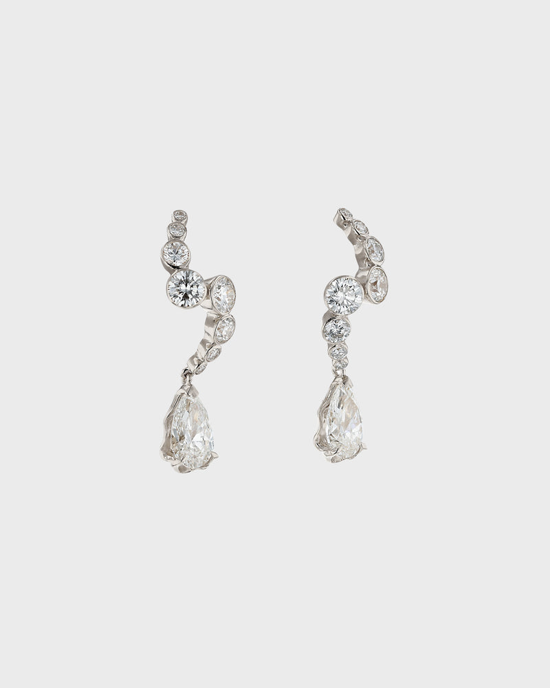 Calyx Diamond Earrings Gold | Sarah & Sebastian