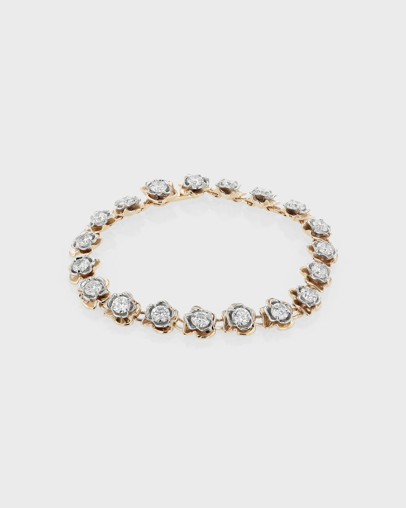 Coralline Diamond Bracelet Chain Gold | Sarah & Sebastian