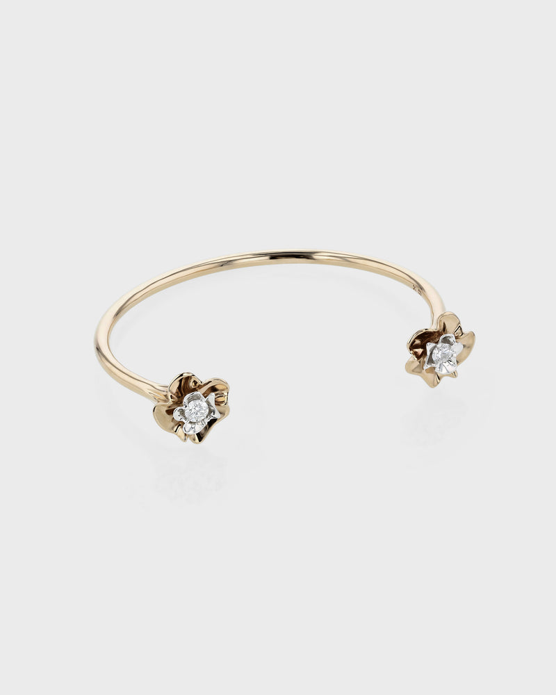 Coralline Diamond Cuff Gold | Sarah & Sebastian