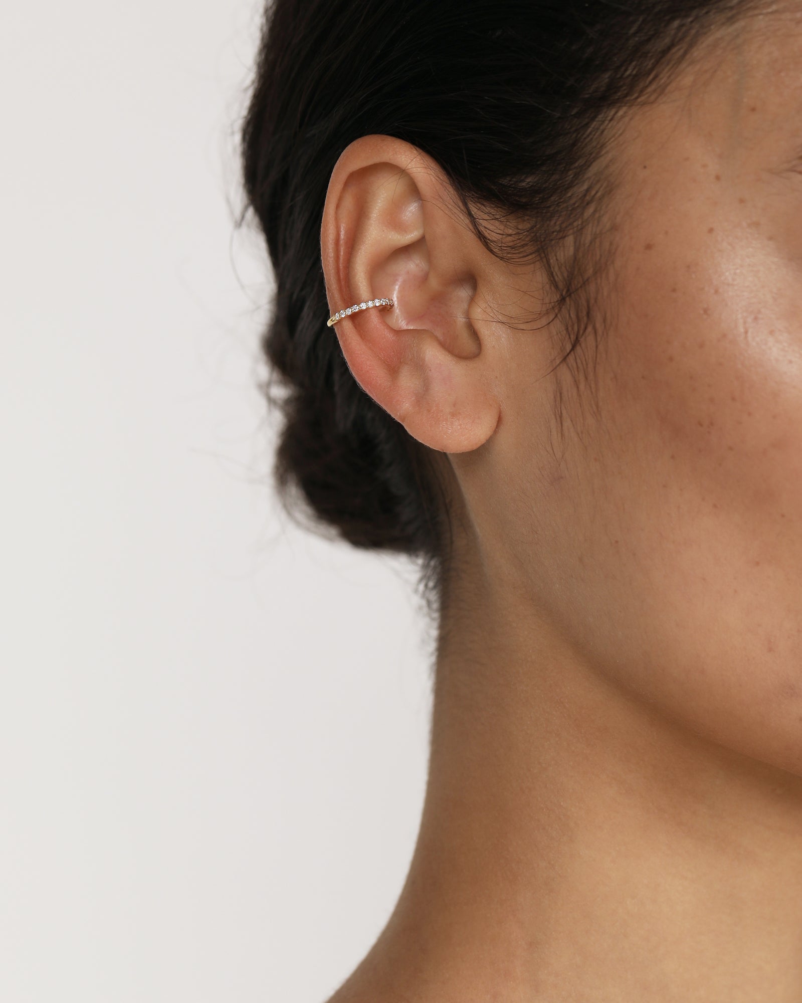 Demi Diamond Conch Hoop Yellow Gold Sarah Sebastian – SARAH