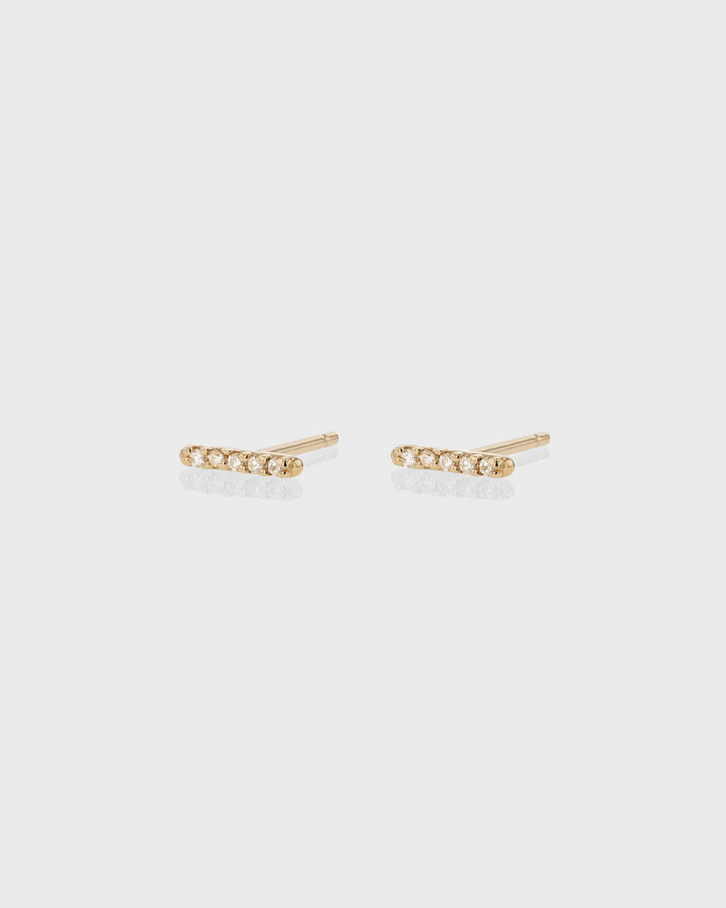 Demi Diamond Earrings Gold | Sarah & Sebastian