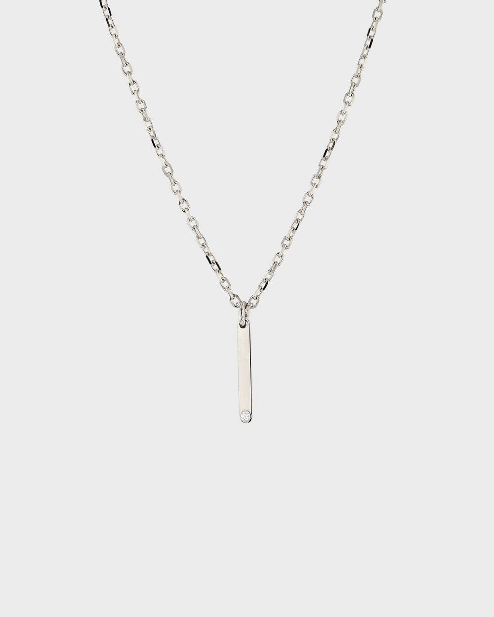 Diamond Bar Necklace
