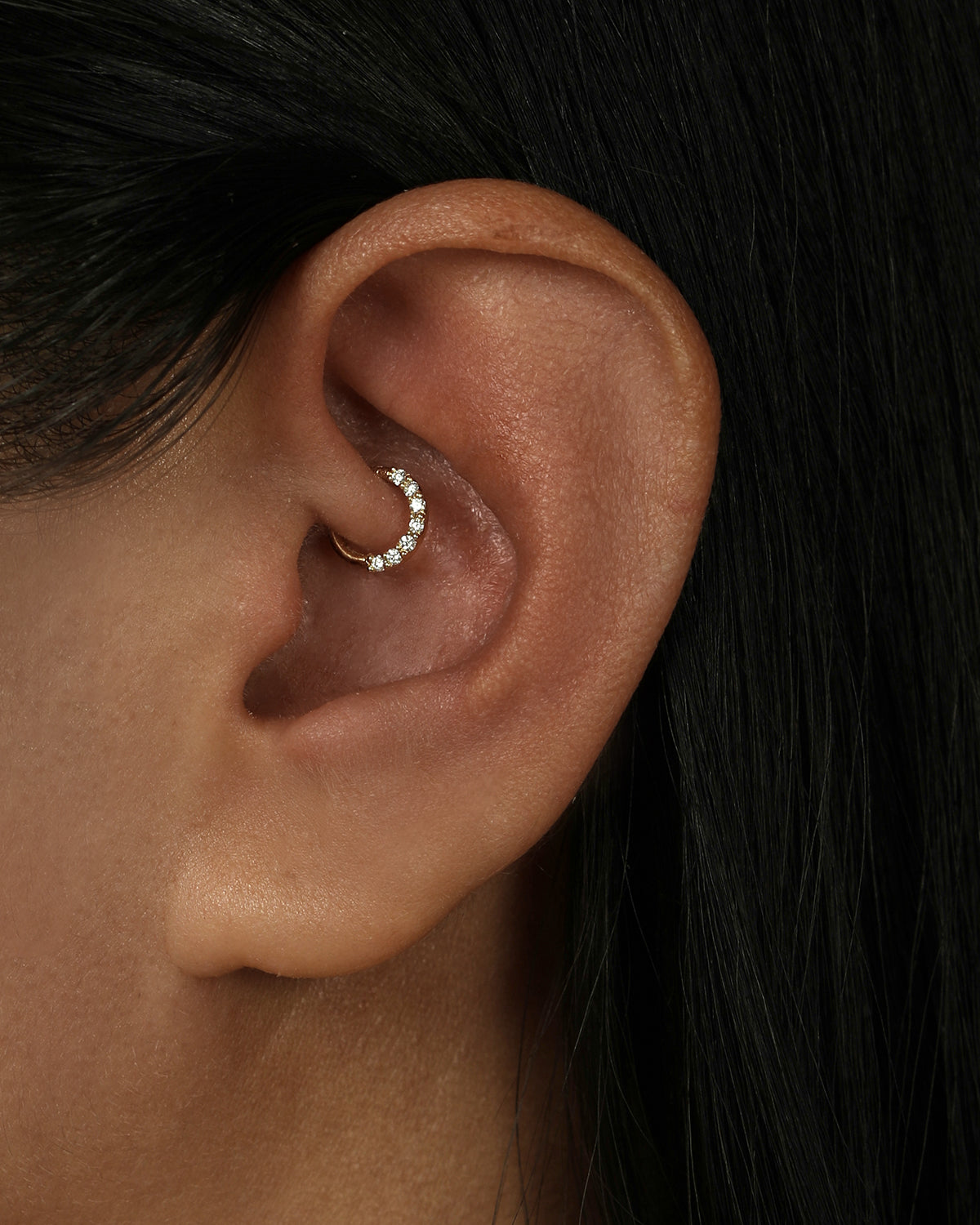Diamond Future Hoop | Yellow Gold | Sarah & Sebastian – SARAH