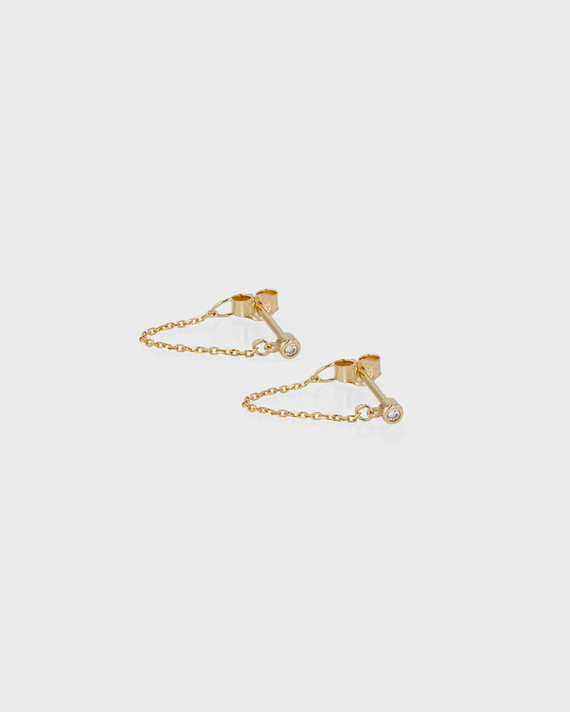 Diamond Molly Earrings Gold | Sarah & Sebastian