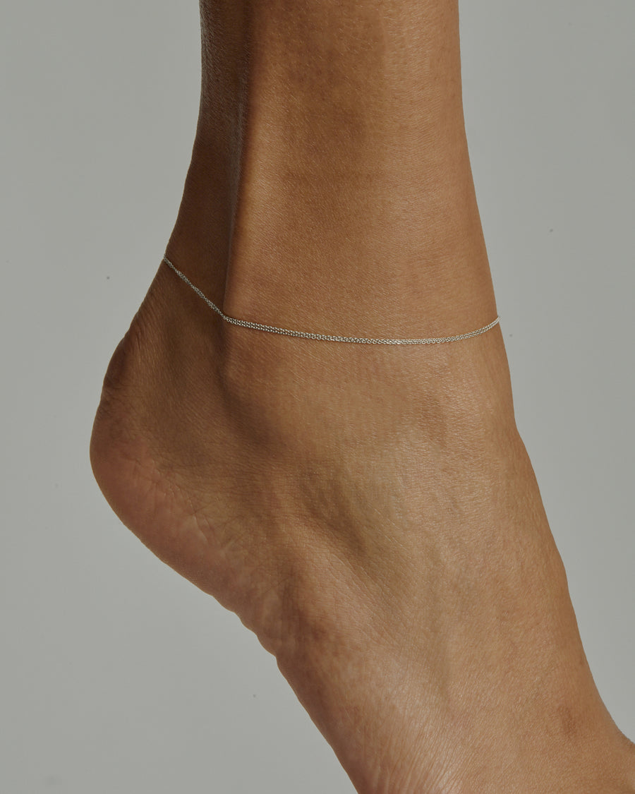 Double Chain Anklet | Silver | Sarah & Sebastian – SARAH & SEBASTIAN